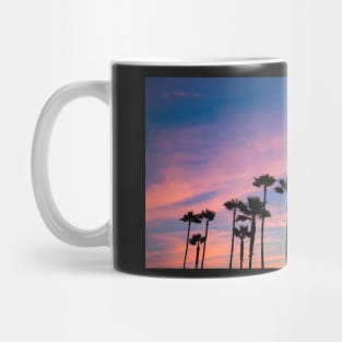 Silhouetted palms. Mug